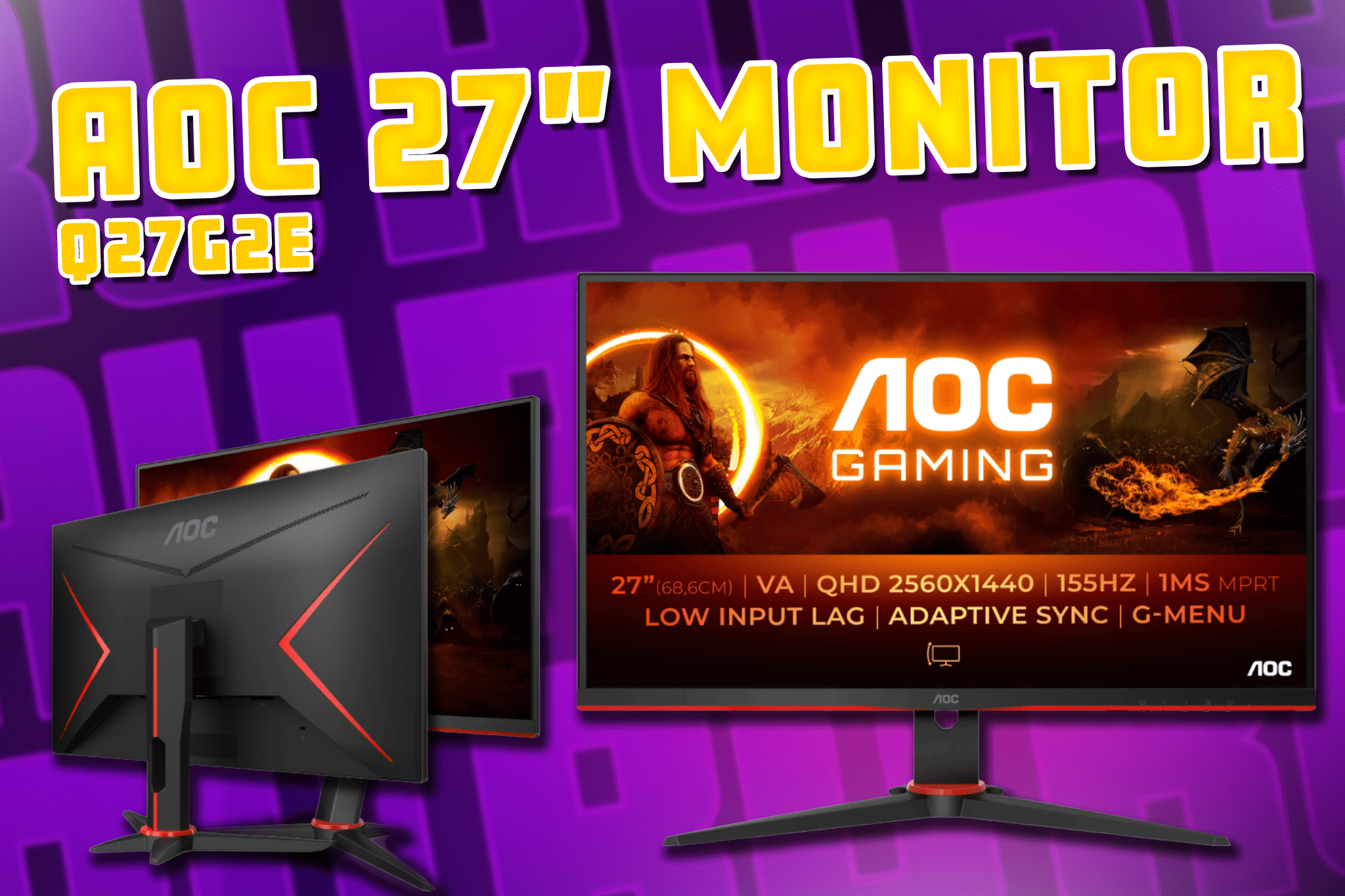 27 AOC GAMING MONITOR RaffledUp