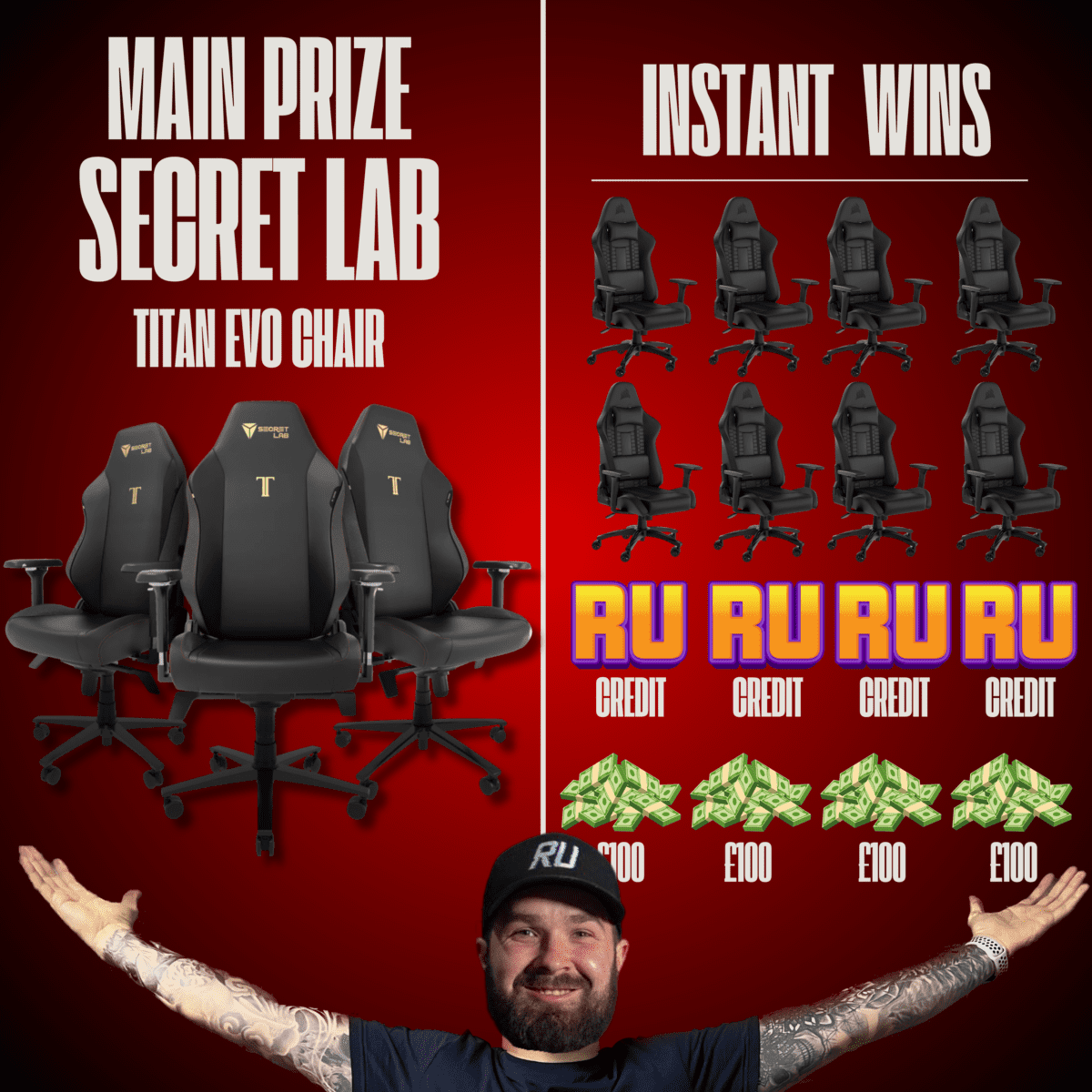 SECRETLAB TITAN EVO CHAIR - 16 INSTANT WINS!