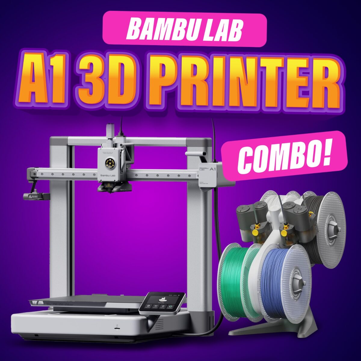 BAMBU LAB A1 3D PRINTER COMBO!