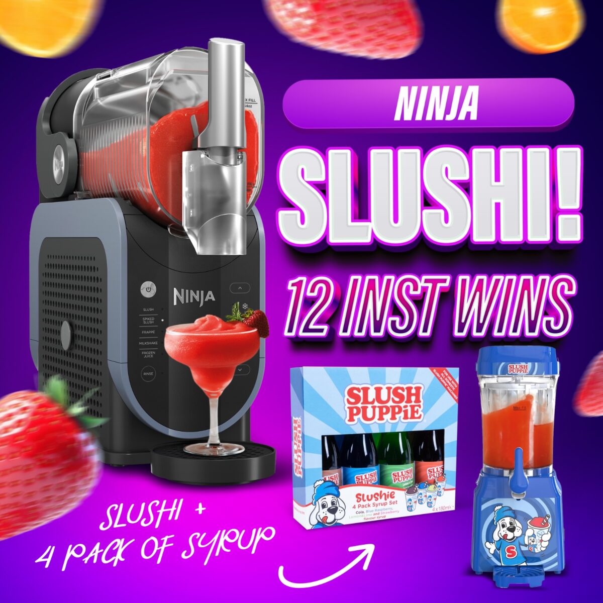 NINJA SLUSHI - 12 INSTANT WINS!