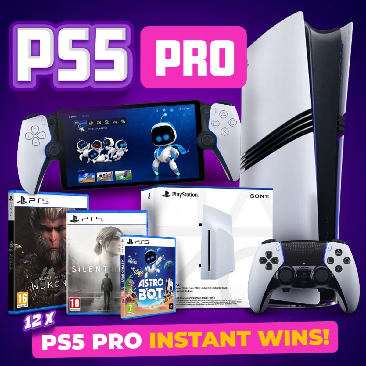 PLAYSTATION PRO BUNDLE - 12 INSTANT WINS!