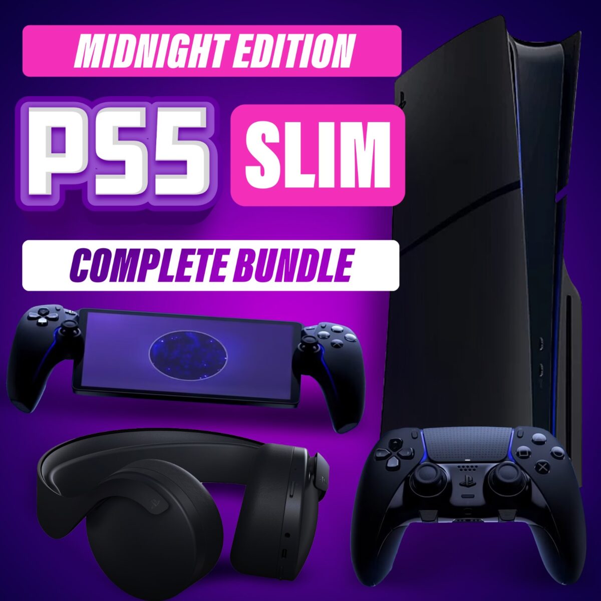 PLAYSTATION MIDNIGHT BUNDLE!