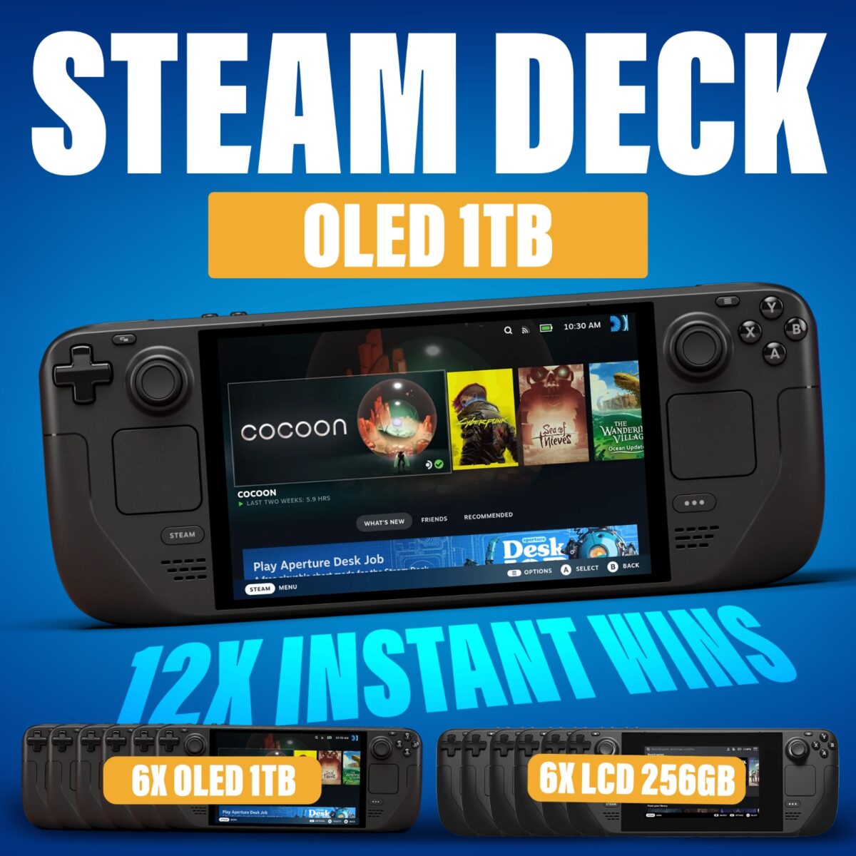 STEAM DECK 1TB OLED!