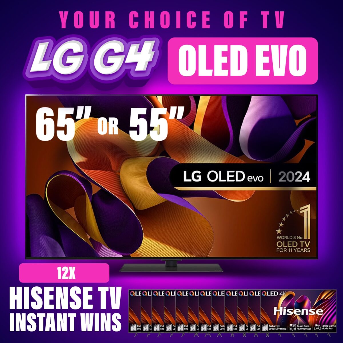 LG OLED GAMING TV - 12 INSTANT WINS!